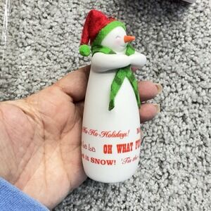 Hallmark Keepsake Ornament 2014 Merry Wishes Snowman Limited Edition Green Scarf